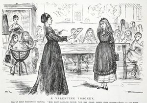 Una tragedia di San Valentino da John Leech